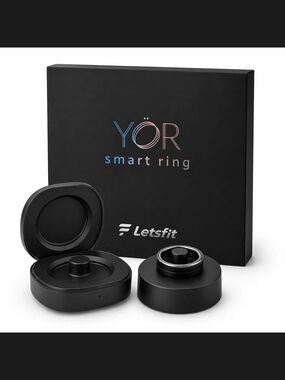 YÖR Smart Ring by Letsfit - Gun Metal Size 10